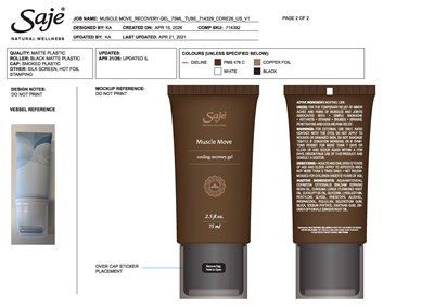 Tube 2 (Muscle Move Recovery Gel 75ml Tube 714329 Core26 Us Outlined V1 Page 2)